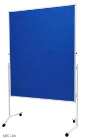 Moderační textilní tabule modrá 120x150cm - skládací