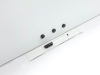 Bílé bezrámové magnetická tabule Qboard