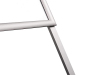 Stříbrný reklamní A stojan s ostrými rohy A1 - profil 25 mm