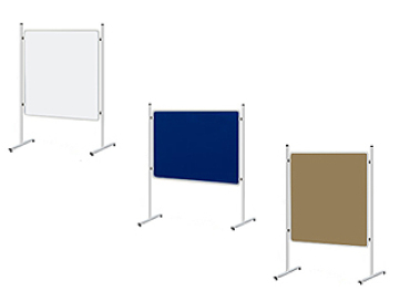Prezentační oboustranné tabule 120x90 cm na 160 cm stojanu