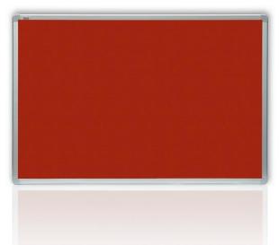 Červené filcové tabule v hliníkovém rámu