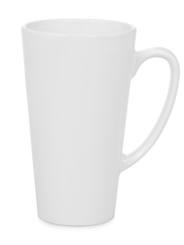 Hrnek latté 0,5l bílý 14,9 cm kónický