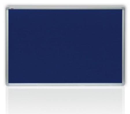 Filcová modrá tabule v hliníkovém rámu 60 x 45 cm